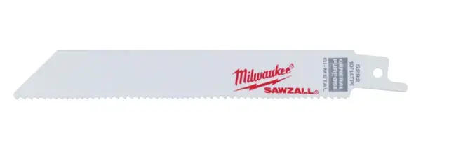 Lame scie sabre Sawzall universelle 150 mm 10/14 dents MILWAUKEE - 5 pièces - 48005292 Bon Marché