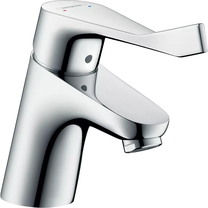 Mitigeur de lavabo HANSGROHE Focus Care avec poignée extra longue, avec tirette et vidage chromé - 31910000 Pas Cher