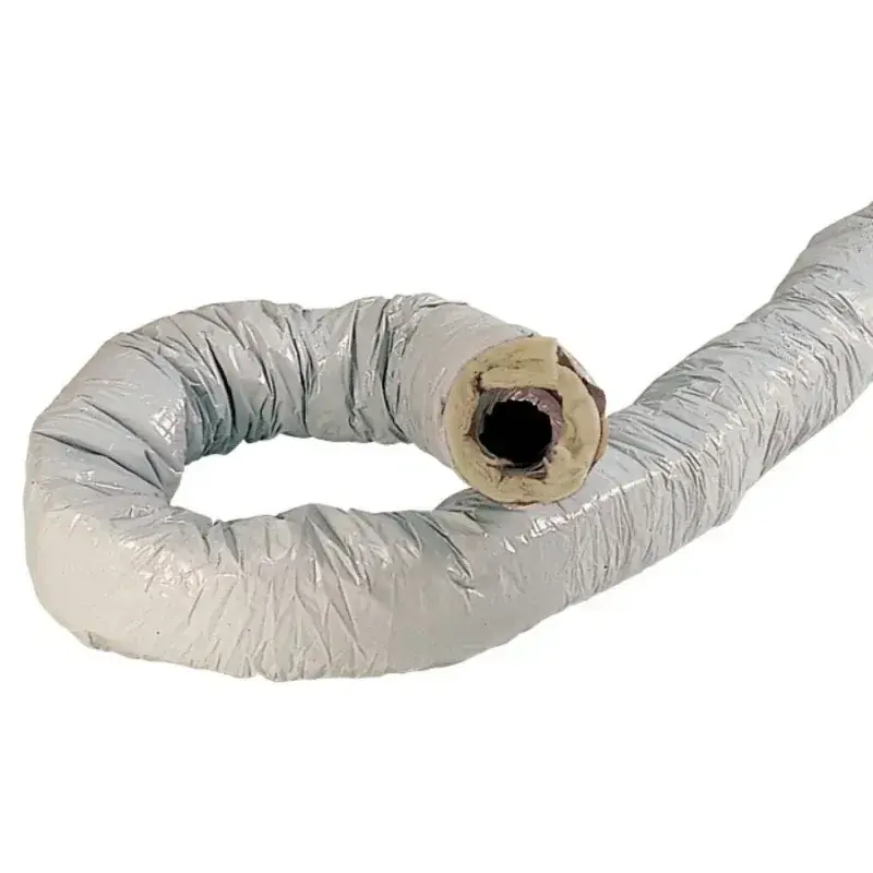 Retour Gratuit Conduit souple T127 CR PVC calorifuge – Longueur 6 m diamètre 125 mm – ATLANTIC – 423053