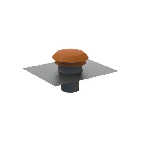 Rejet d‘air CPR 160 R ATLANTIC sortie toiture rouge Ø160 mm – 422962 Authentique