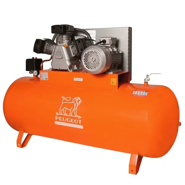 Compresseur à piston 4 KW -270 Litres -35,8 m3/h - 400V triphasé - vitesse lente - PEUGEOT PROFESSIONNELS - PCAP270WT35 Offre Exclusive