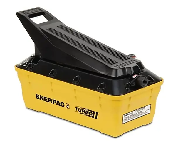 Pompe hydraulique pneumatique Turbo II vanne à pédale 3/3 main ou pied - Série PATG Enerpac Petit Prix