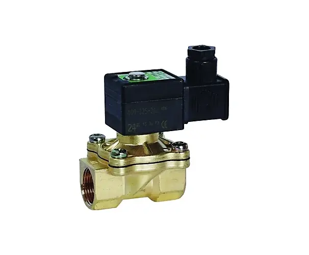 Electrovanne complèter commande assistée à membrane attelée 2/2 NF laiton tension AC anti-coup de bélier série G238 Asco Expédition Rapide