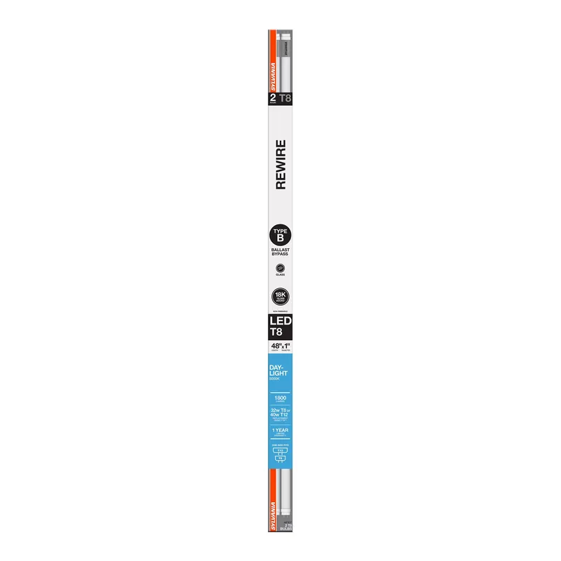 Prix Réduit Tube à DEL T8, recâblage type B, blanc froid, 15 W, 48 po, paq. de 2