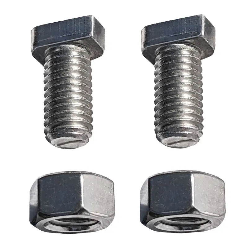 Ensemble boulon en T et écrou, acier inoxydable, 1/2 x 1 po Réduction