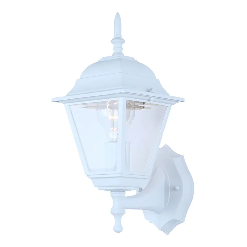 Offre Spéciale Applique murale extérieure Halois, blanc, 6 po x 14-1/2 po x 8 po