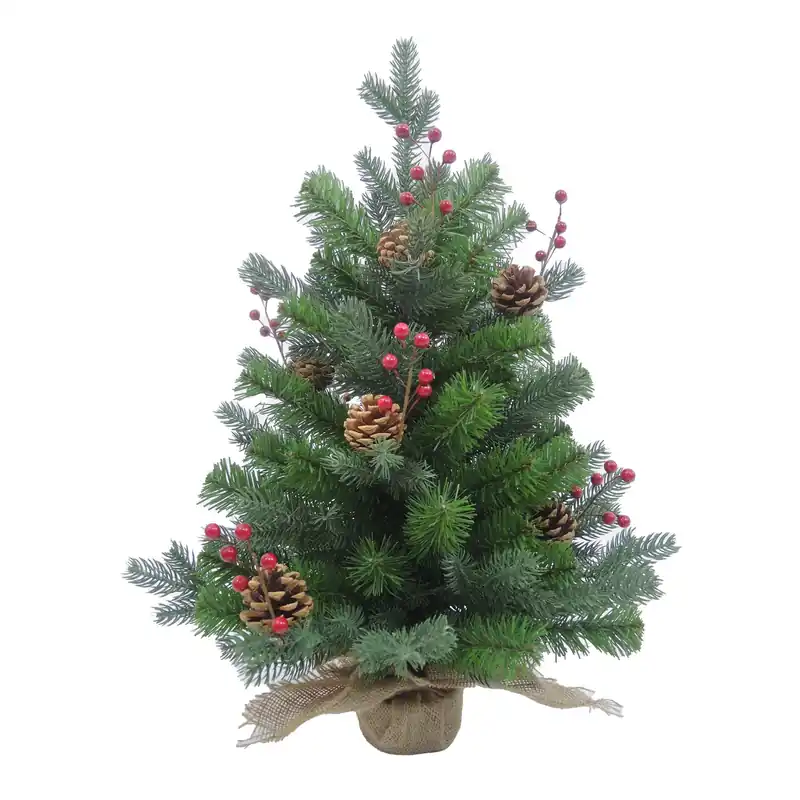 Mini arbre décoratif, 75 pointes, 2’, vert naturel Paiement Sécurisé