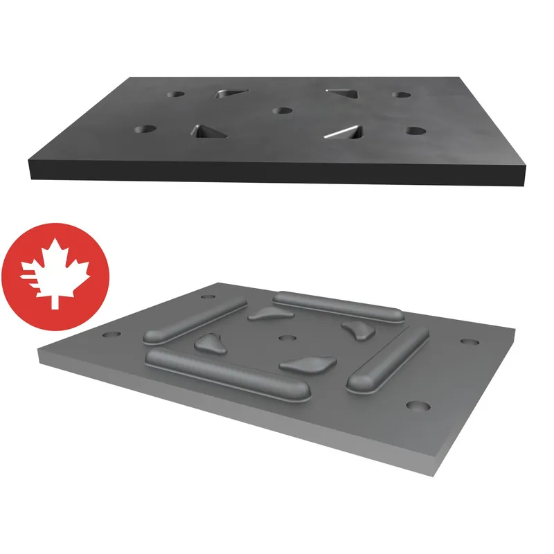 Jusqu&rsquo;à Épuisement Des Stocks Ensemble de plaques d‘appui, 3 1/2″ x 5 1/4″ x 3 gauge