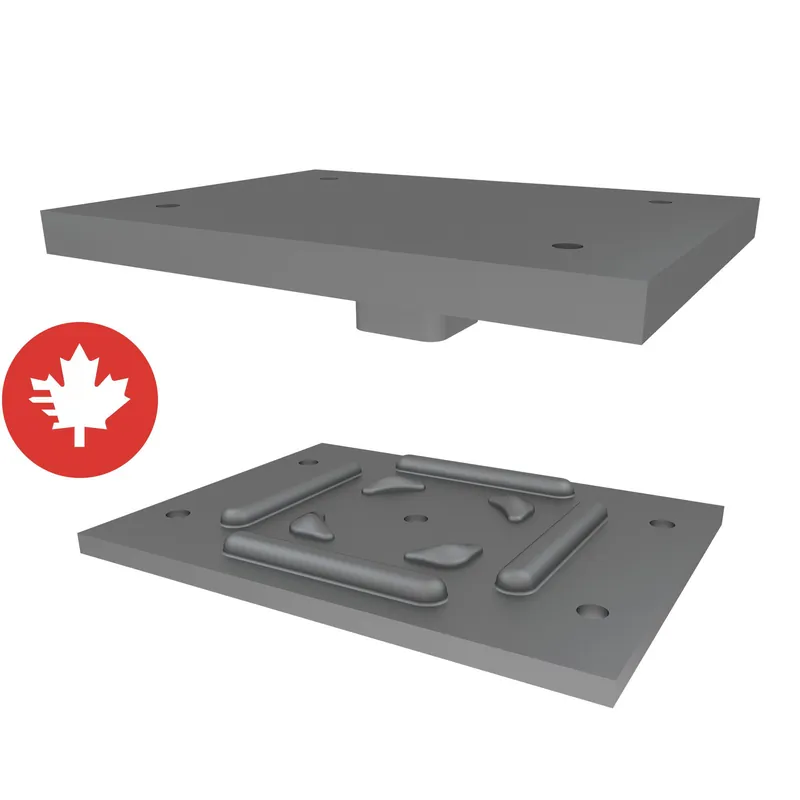 Nouvelle Collection Ensemble de plaques d‘appui, 5 1/4″ x 7″ x 1/2″